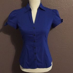 Blue button down Express shirt